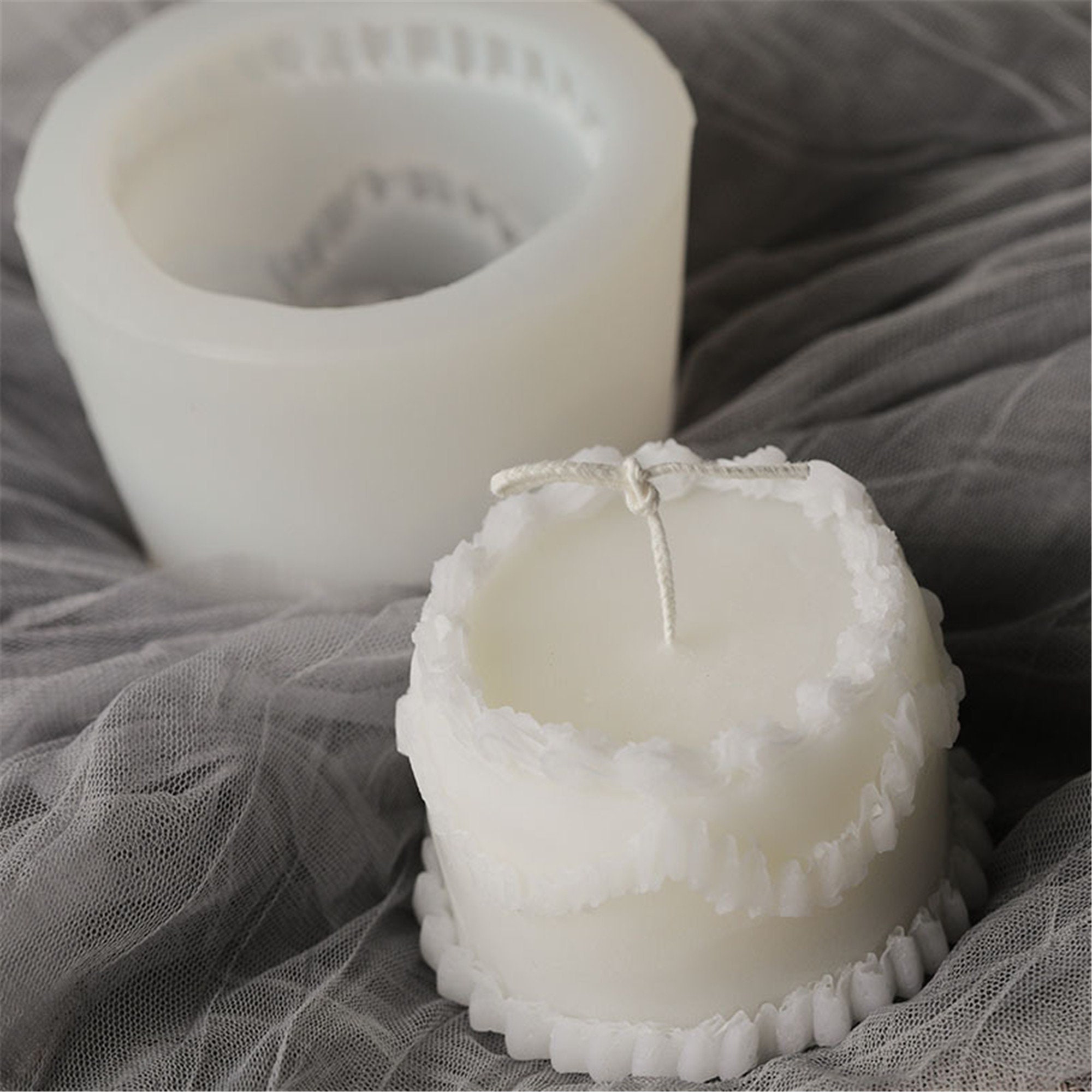 Decorating cake silicone mold cube aroma candle mold | Etsy