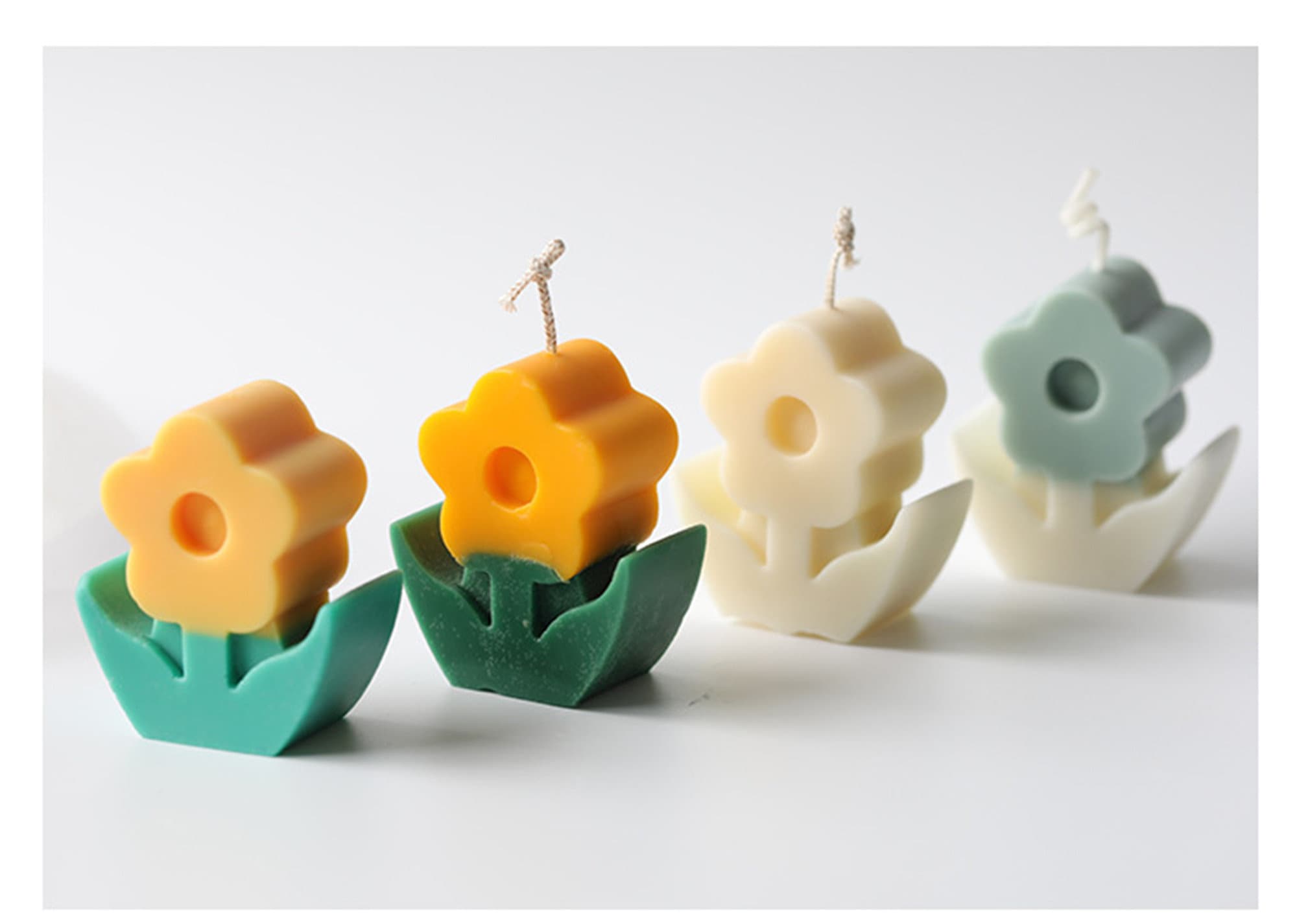 Flower candle mold five petal flower cute bouquet DIY Etsy