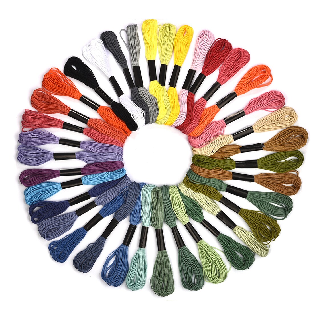 Multicolor Cross Stitch Threads Cotton Sewing Skeins Etsy