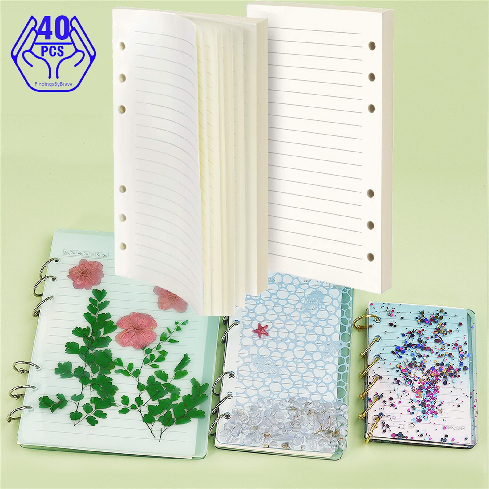 40 Sheets/Pack A5 /A6/A7 Journal Refill Paper Lined for Etsy