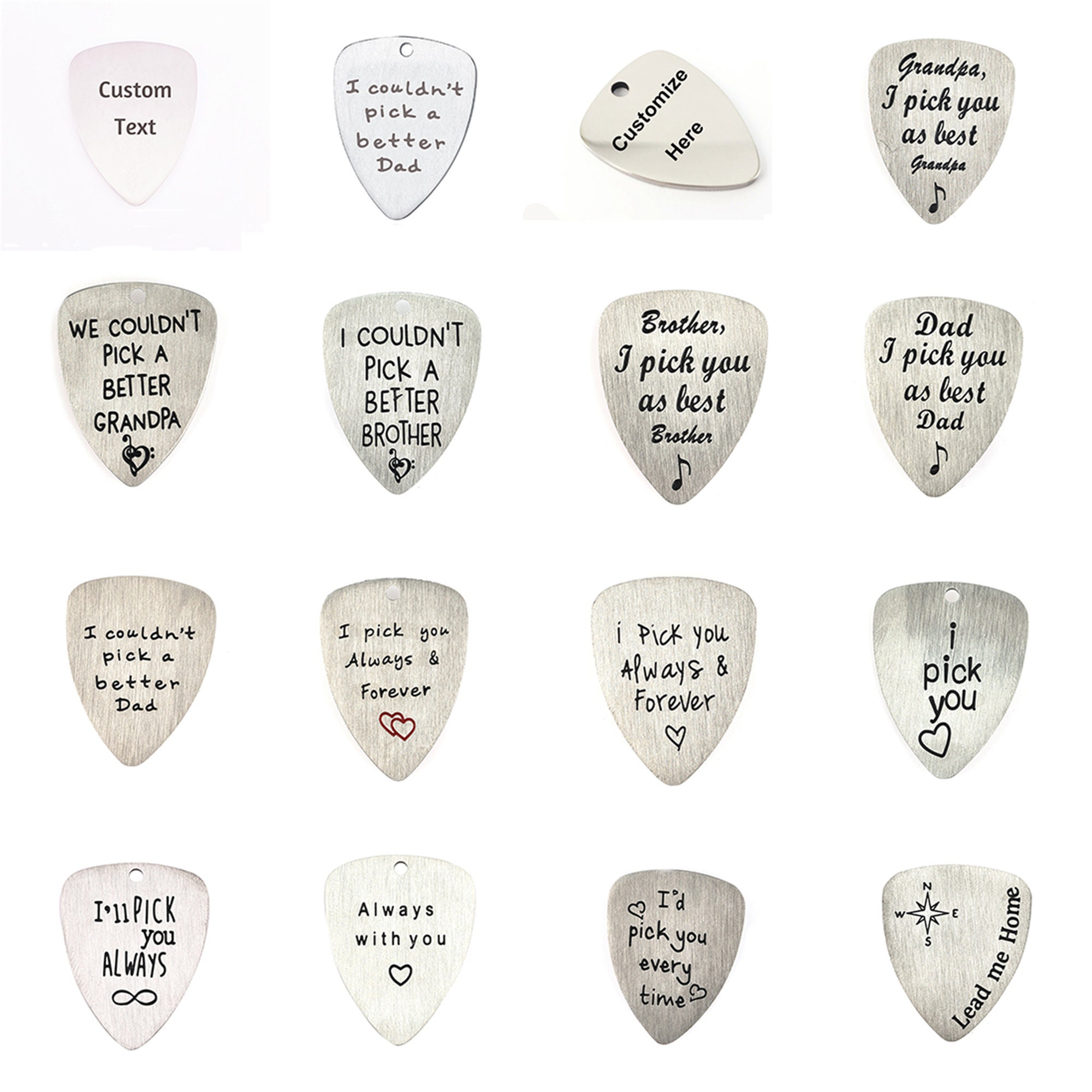 Engraved Guitar Picks Personalized