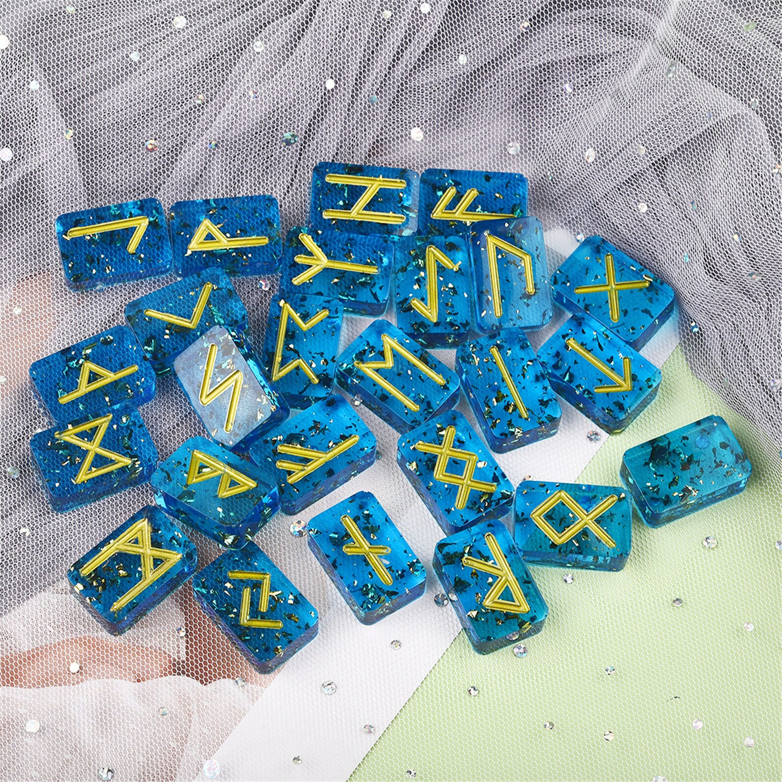 2pcs Runes Character Silicone Mold Resin Casting Molds For Etsy