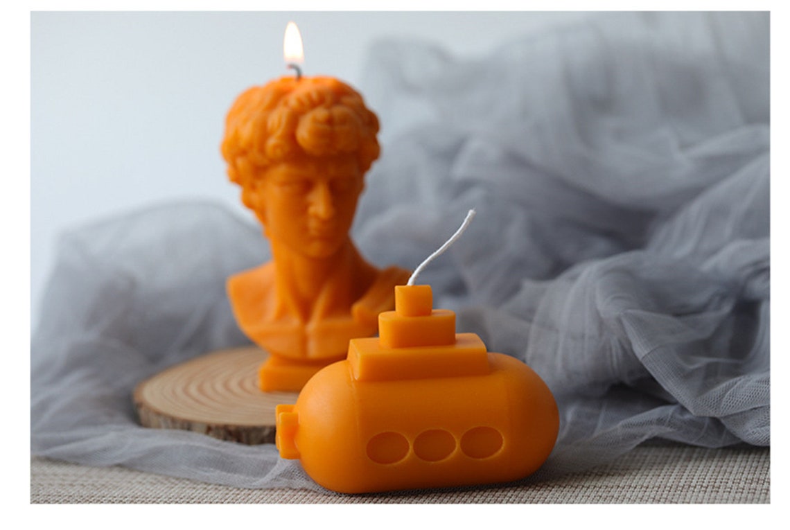 Creative 3d submarine candle silicone mold jelly candle soft Etsy