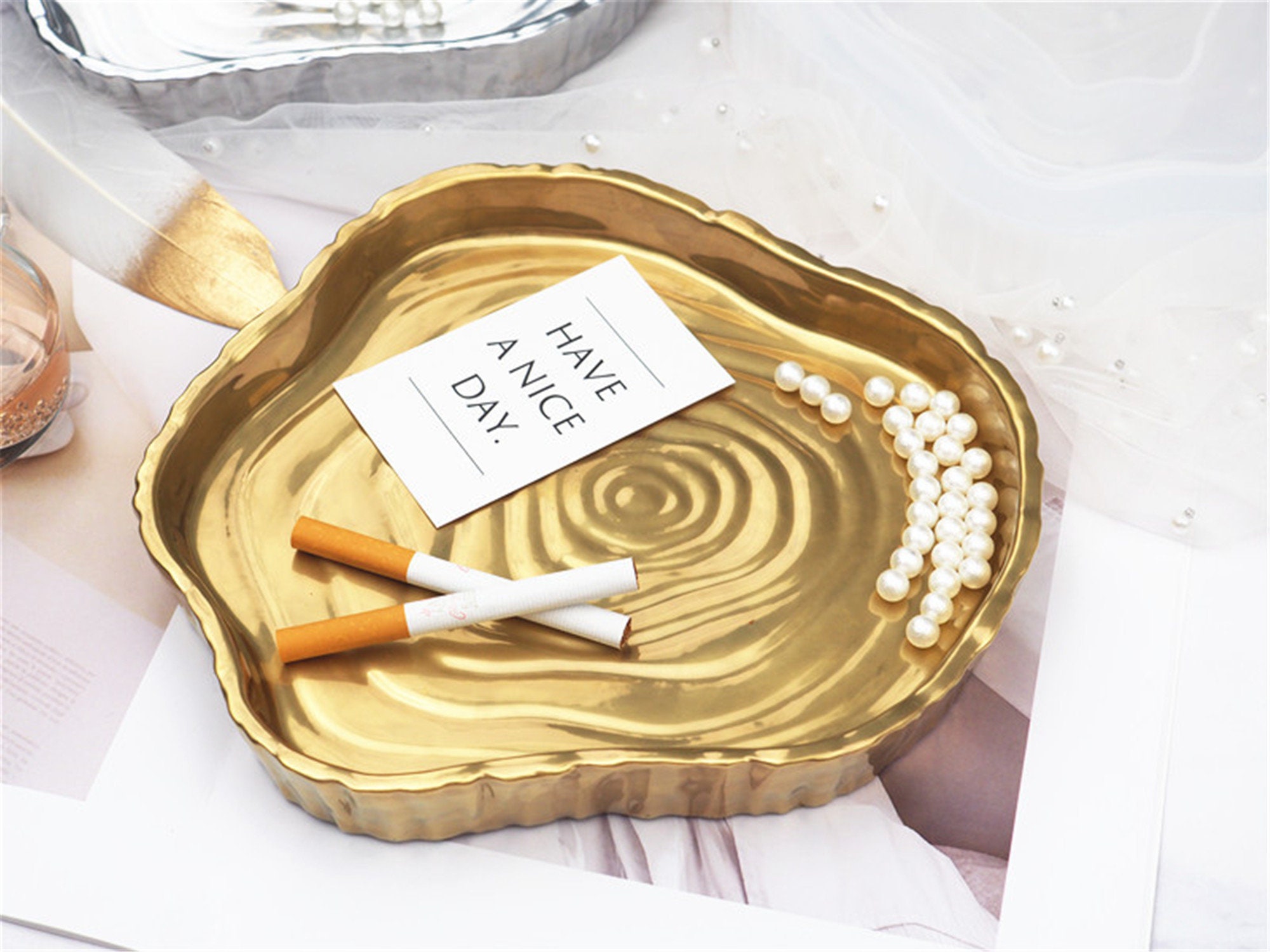 DIY Crystal Epoxy Resin Tray Ashtray Storage Silicone Mold Etsy