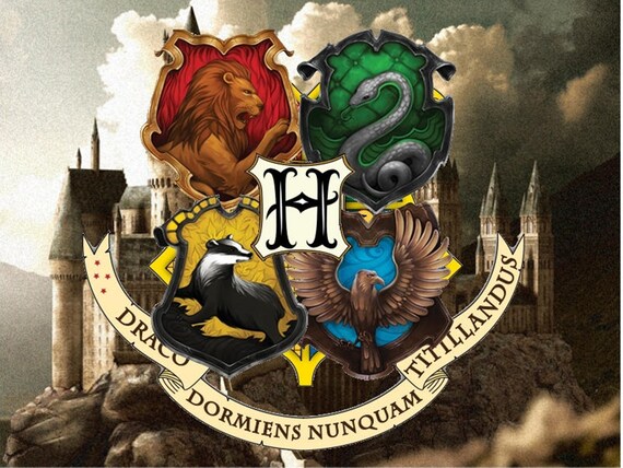 Hogwarts Crest Harry Potter DIY 5D Diamond Painting Kit | Etsy