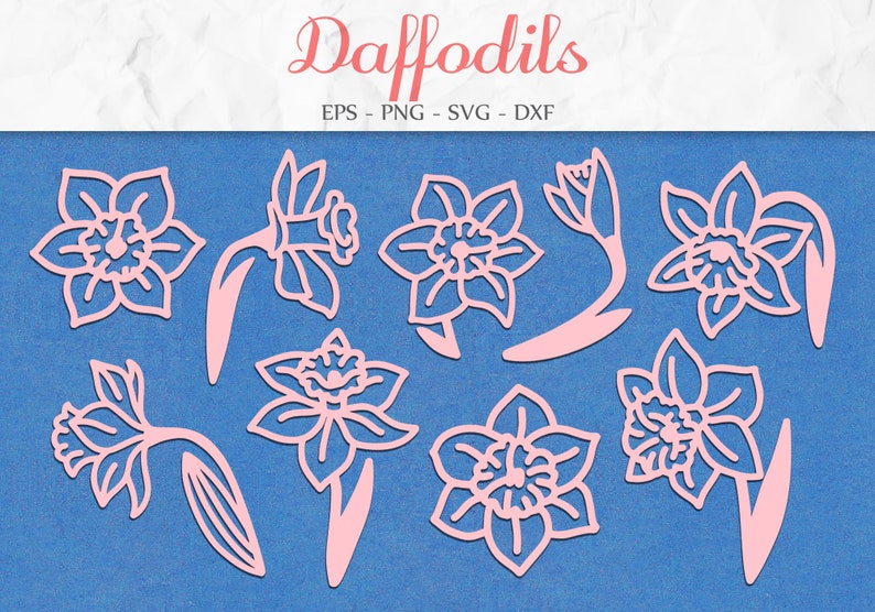 Floral Clipart Flowers Svg Wedding Svg Summer Clipart Daffodils Svg Mothers Day Svg Anniversary Svg Narcissus Flower Spring Decor Clip Art Art Collectibles Vadel Com
