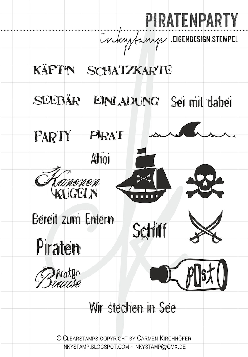 Pirate Party Stamp Set image 1