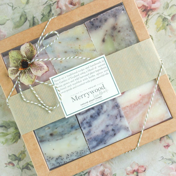 Pure natural 6 soap gift box