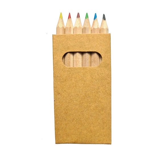 Mini Buntstifte-set Aus Holz, Je 6 Mini-buntstifte in Verschiedenen Farben,  Ideal Zum Kindergeburtstag, - Etsy