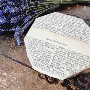 King Gift kartonnen doos Vintage lettertype decoupage, nostalgie geschenkverpakking, juwelendoos, zwart wit sepia, souvenir man