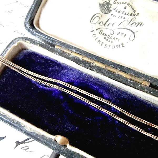 39cm | 1mm | Sehr feine 925 Silber Halskette, Zierliche Sterlingsilber Gliederkette, kurze Silberkette, Kette für Anhänger, Dünnes Collier
