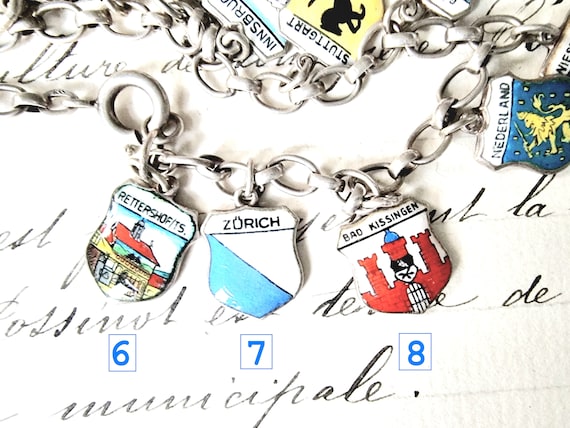 Selection Vintage 800 Cities Pendant City Coat of… - image 1