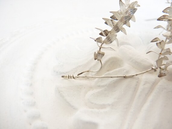 Antique bridal jewelry diadem tiara, filigree old… - image 7