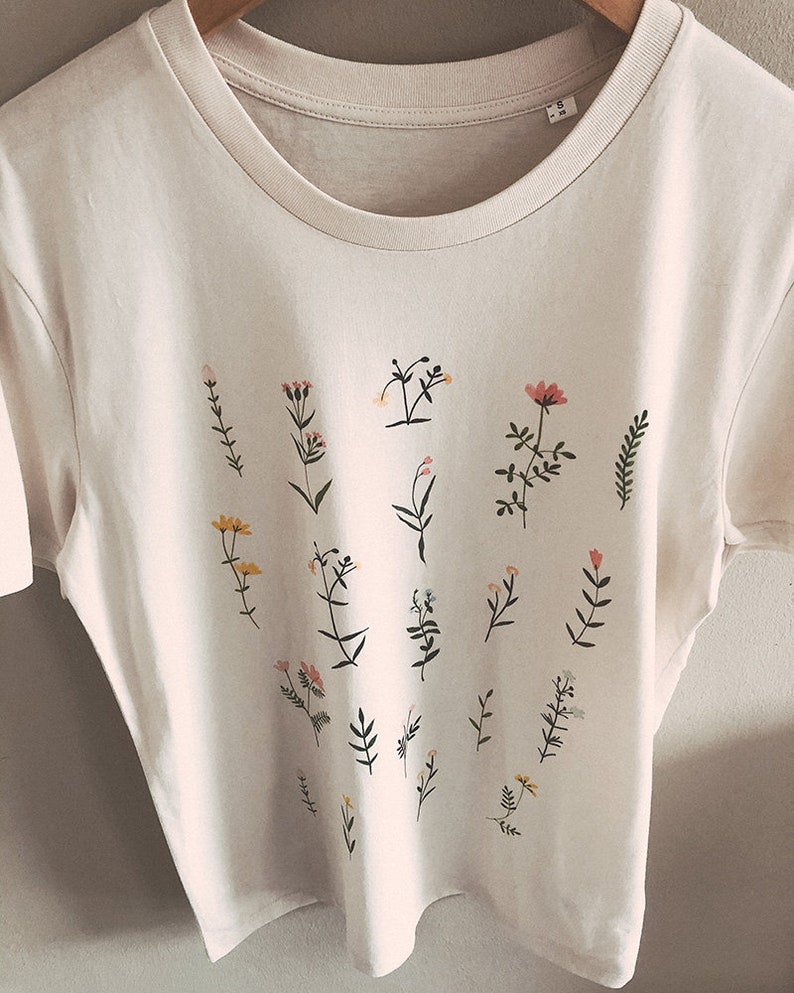 T-Shirt mit Wildblumen-Print Bild 3