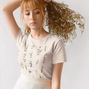 T-Shirt mit Wildblumen-Print Bild 2