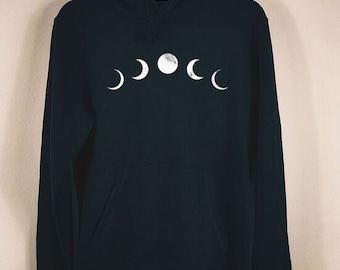 Black Moonphases Hoodie