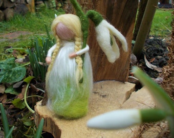 Waldorf Flower Child Snowdrop, Elf,Fairy Tale,Fairy,Elves,Dwarf