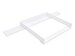 I Love My Kid changing table attachment white for wide Hemnes chest of drawers 160 cm, also for stained ones with side panels. Winding attachment 