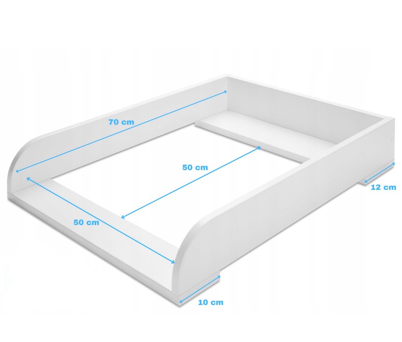 regalik Plan à Langer pour Hemnes d'IKEA, Extension pour Commode de 50 cm, Amovible, Plan à Langer avec Façades Arrondies, Rose, 72 cm x 54 cm regalik Plan à Langer pour Hemnes d'IKEA, Extension pour Commode de 50 cm, Amovible, Plan à Langer avec Façades Arrondies, Rose, 72 cm x 54 cm