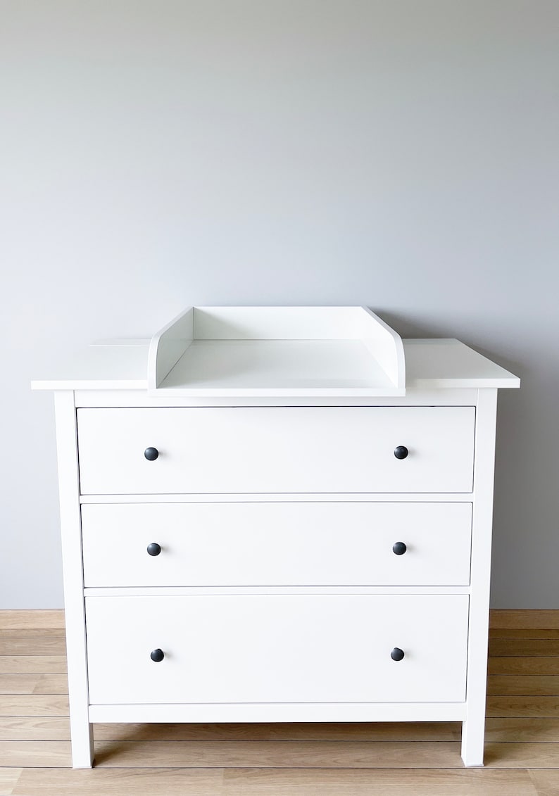 Wickelaufsatz blanc passend für Hemnes 108x96 cm, Liègefläche 50 x 70 cm, Mitte der Kommode image 1