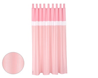 Gardinen. CURTAINS tiras rosadas lisas 135x170