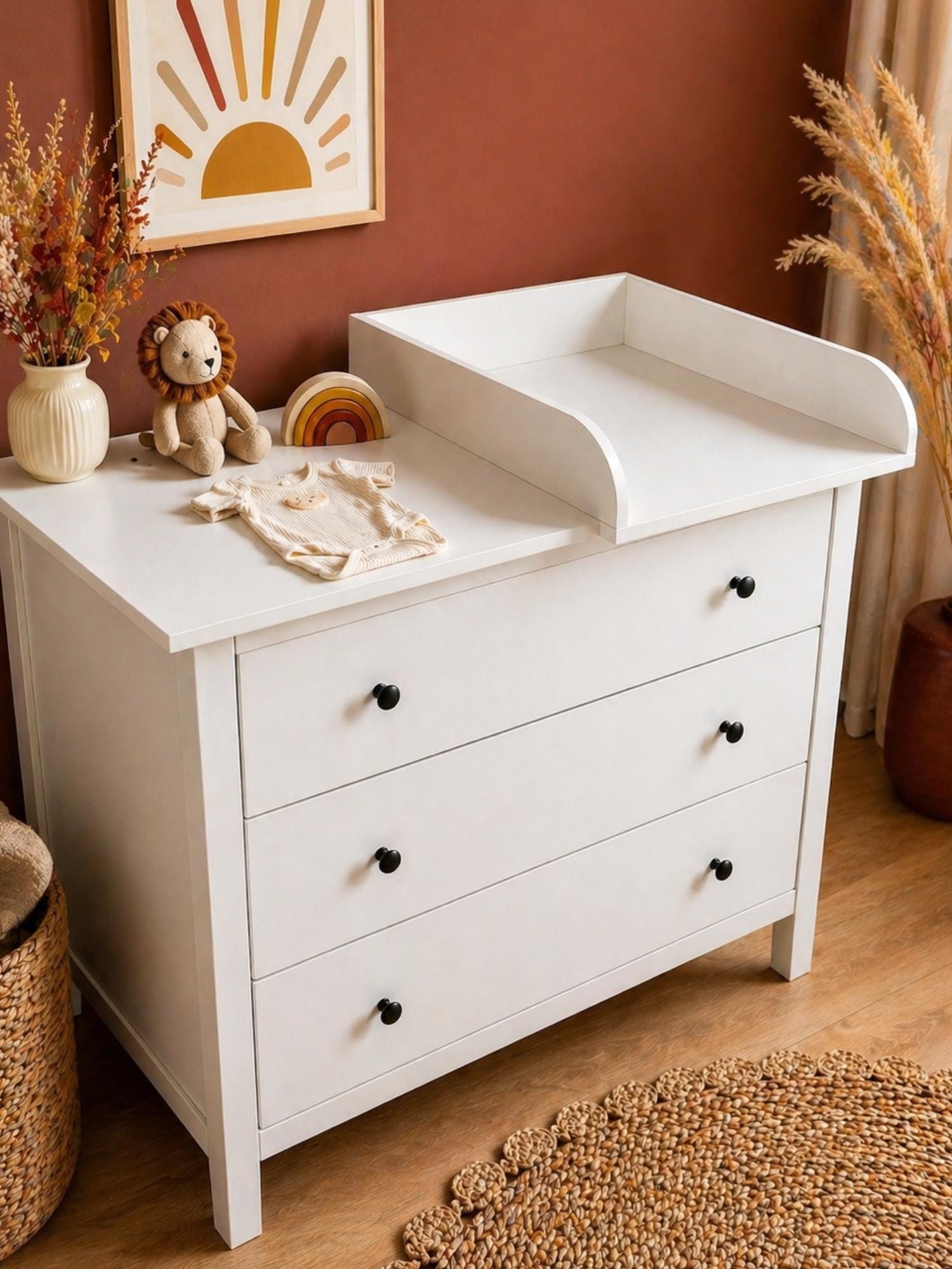 Changing Table Topper for IKEA Hemnes 108x96 Cm, Right Side, 50x70