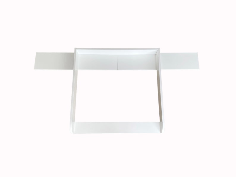 Wickeltischaufsatz weiß for breite Hemnes Kommode 160 cm, auch für gebeizte mit seitlichen Blenden. image 7