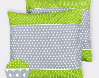 Cushion covers Green Small stars