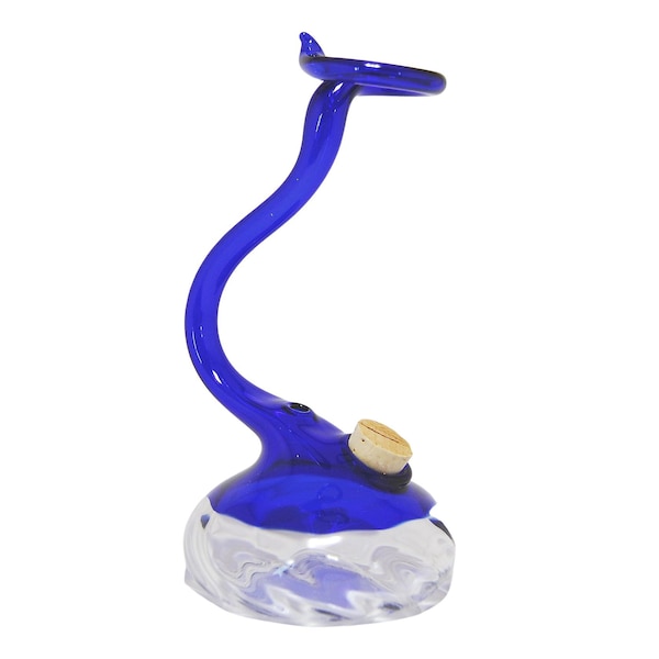 Inkwell | Holder for pen | Stand for glass spring | Storage pen | Blue/Transparent | For ink and ink