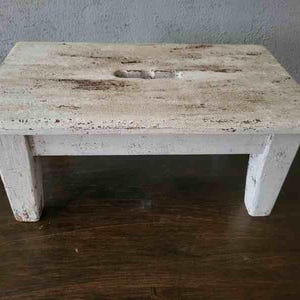 alter Fußschemel Hocker Fußbank Schemel