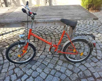 Klapprad Fahrrad Antik 1970er Jahre Vintage, Rot, 20 Zoll Funktionstüchtig