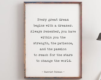 Harriet Tubman Quote Etsy Harriet Tubman Quote Etsy