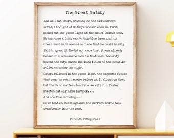 The Great Gatsby Printable QuoteF Scott Fitzgerald The Great Gatsby Printable QuoteF Scott Fitzgerald
