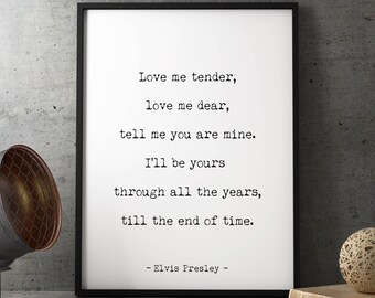 Love Me Tender Etsy