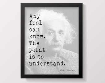 Einstein quote | Etsy