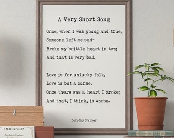 Dorothy Parker Poem Etsy Dorothy Parker Poem Etsy