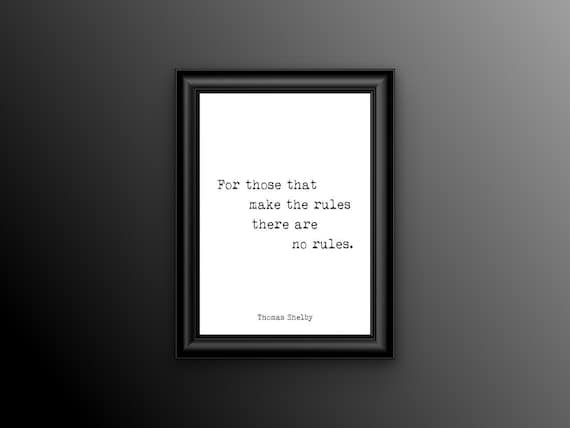 Thomas Shelby Peaky Blinders Citation Imprimer Etsy Canada