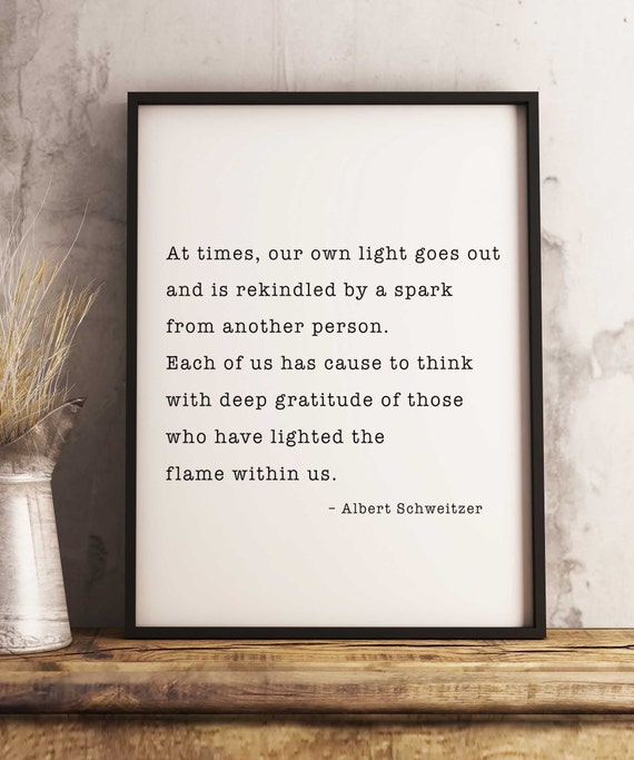 Albert Schweitzer Citation Imprimer Etsy France