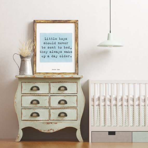 Peter Pan Art For Nursery Little Boys Quote Print Art For Etsy