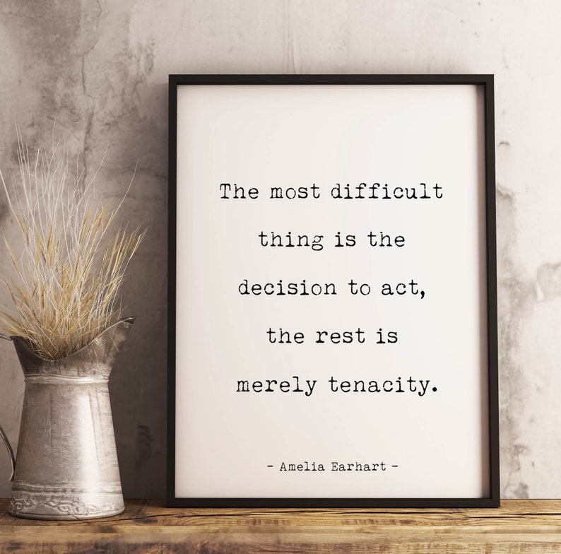 Amelia Earhart Courage Citation Imprimer La chose la plus