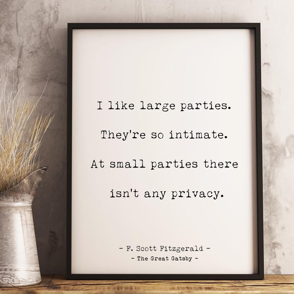 Gatsby Poster Etsy