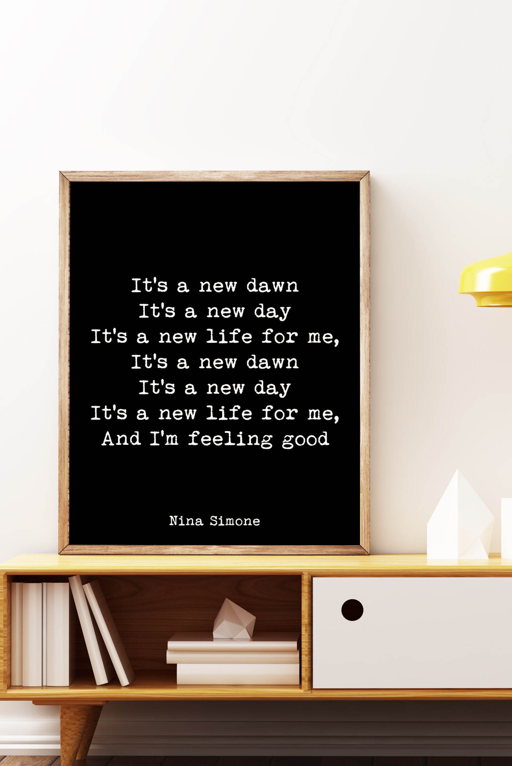 Nina Simone Quote Song Lyrics It's a New Dawn It's a Etsy