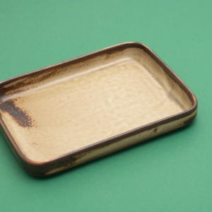 Vintage Suisse Langenthal Rectangular Dish – Sahara Savannah Collection – 1960s–70s Swiss Modernist Ceramic