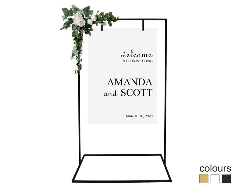 Sign Stand 5'x3' Black Signage Stand Etsy