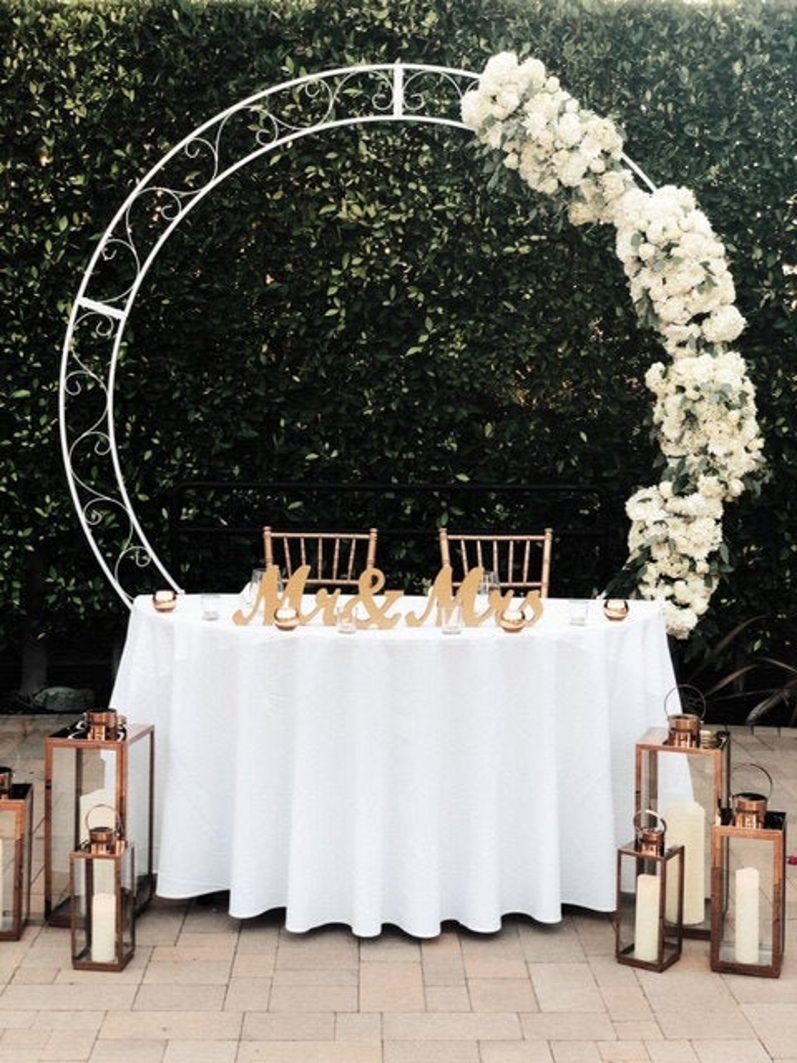 Circle wedding arch 100 Round wedding arch Wedding arch Etsy