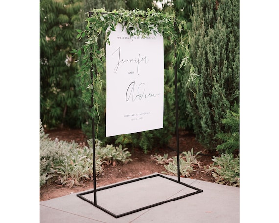 Hospitality 12x18 Sign Stands + Black Velour – FloorStands