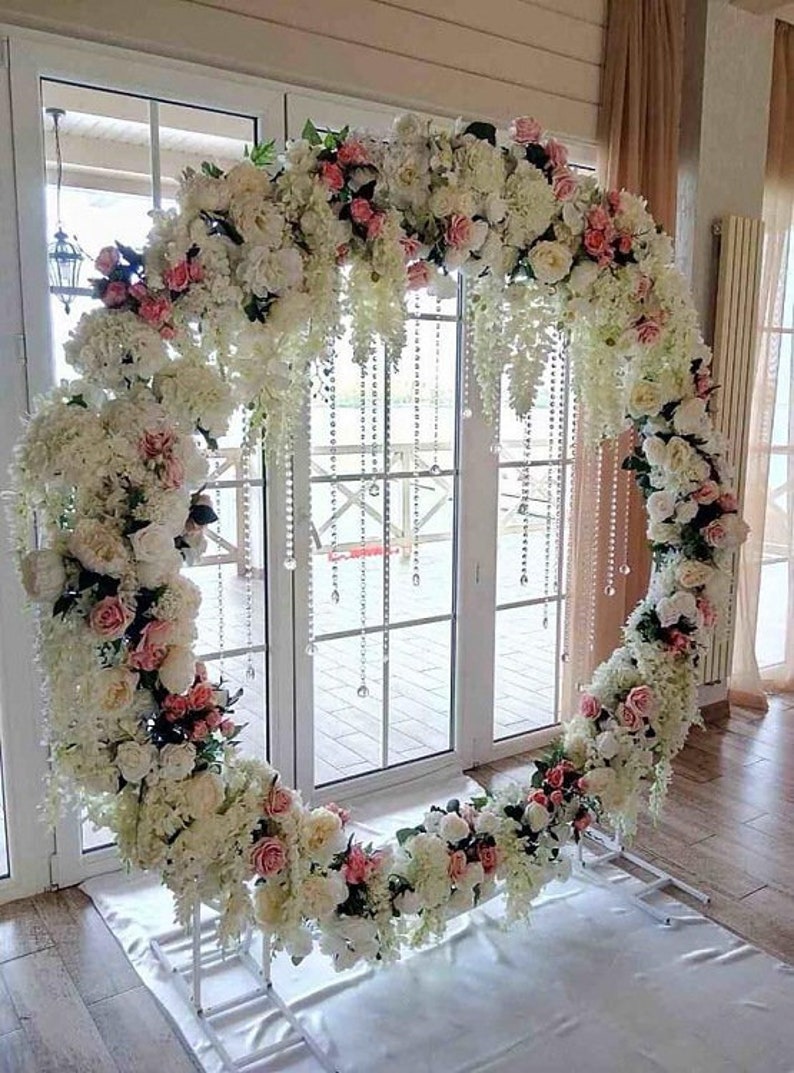 Wedding arch 83 metal round backdrop for wedding Etsy