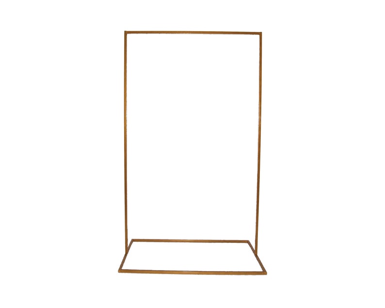 Sign Stand Welcome 5'x3' Black Signage Stand Wedding Sign Stand Black Gold White Metal Sign Stand Frame Modern Seating Chart Stand gold