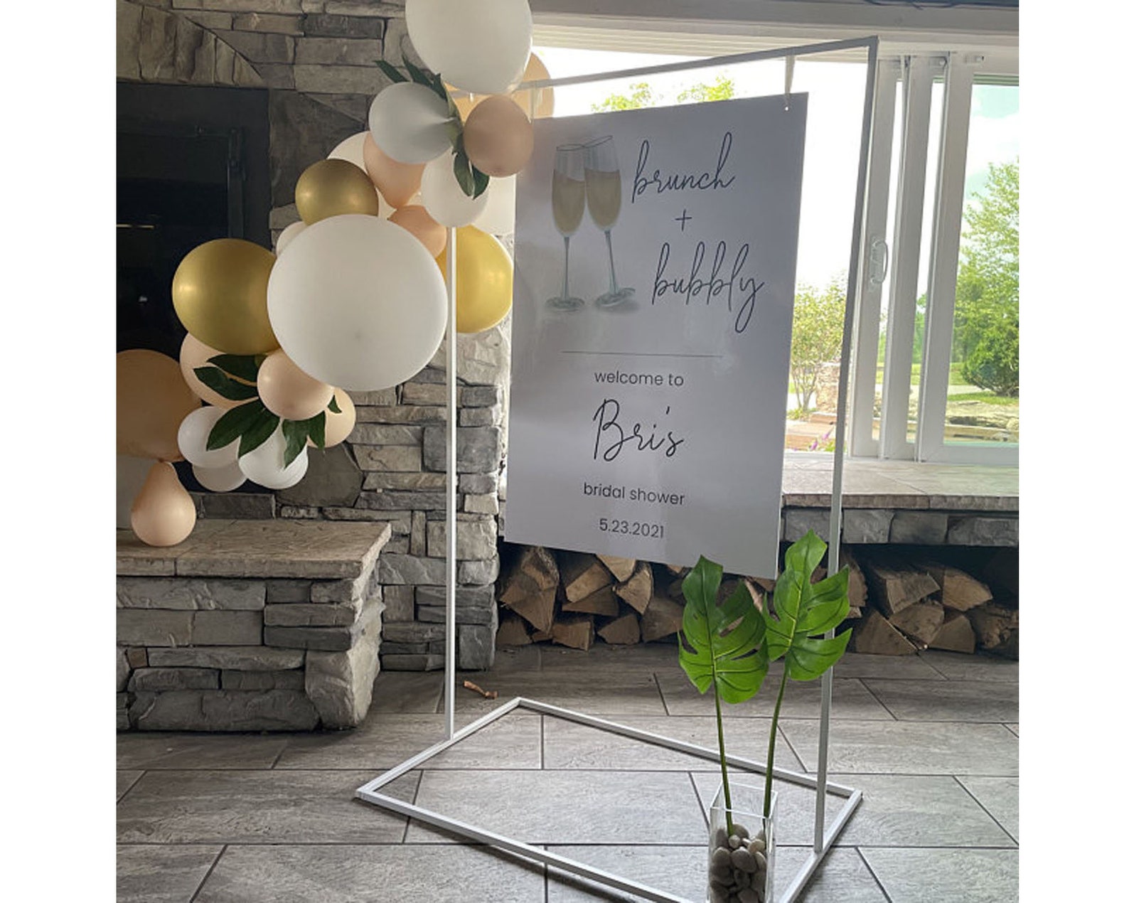 Sign Stand 5'x3' Wedding Entrance Sign Stand Etsy