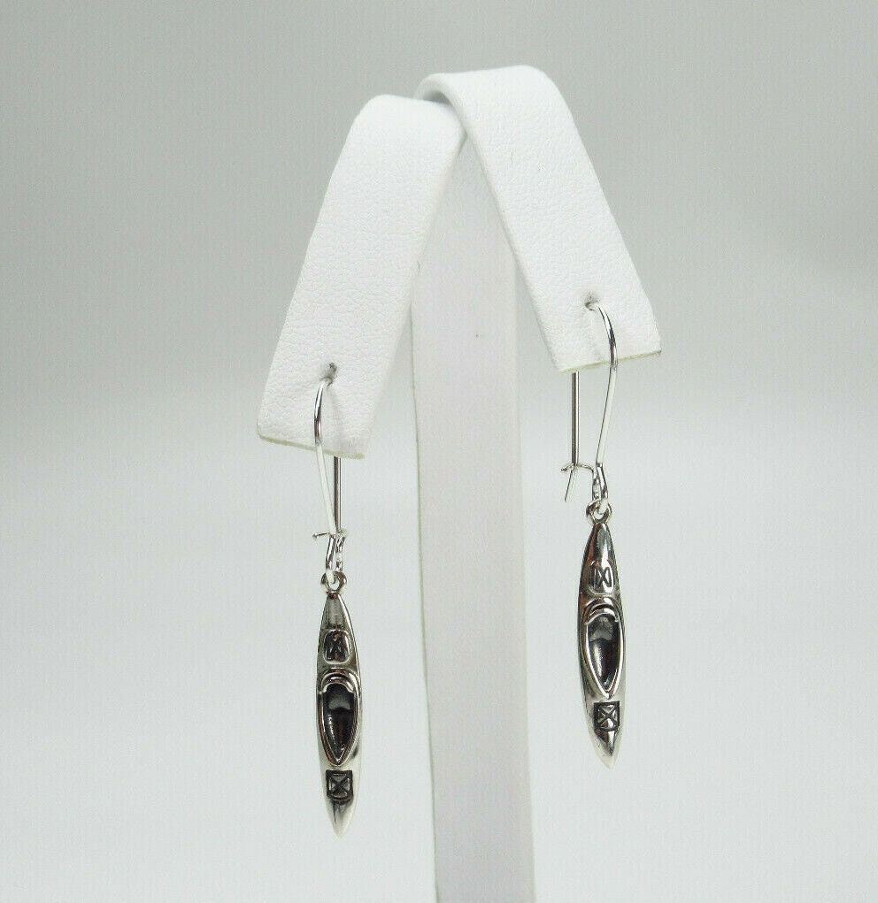 Kayak Hook Earrings 925 Sterling Silver Hiking Camping Etsy